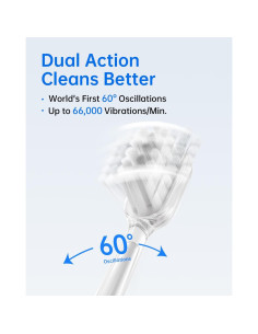 Cepillo de Dientes Eléctrico Laifen Wave, 66,000 Vibraciones, 3 Cabezas 2