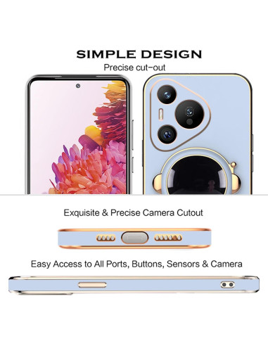 Funda Huawei Pura 70 Pro con Soporte Oculto Astronauta Azul