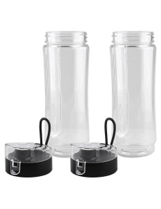 Botellas Deportivas Veterger 2 Pack 0.59L Tapa Antiderrames