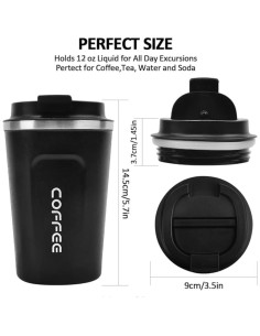 Taza de Café Inteligente Genérico 380ml Control Temperatura Negro 2