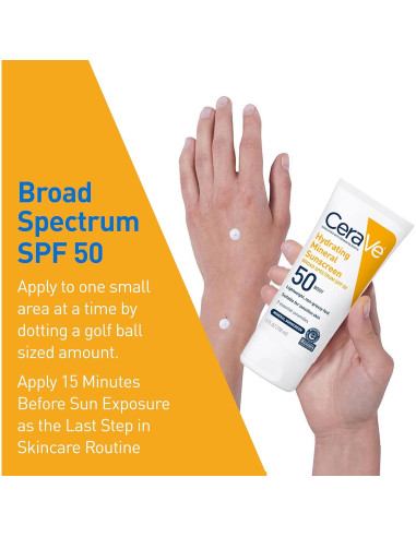 CeraVe Protector Solar Mineral SPF 50 142 g - Hidratante