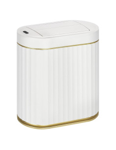 Cesto de Basura Automático Syncvibe 2 Galones Blanco Oro