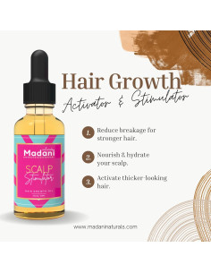 Aceite Estimulador del Crecimiento del Cabello Madani Naturals 59ml 2