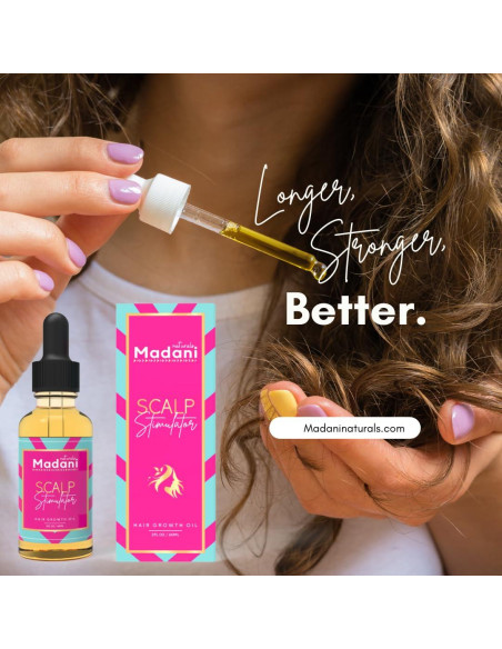 Aceite Estimulador del Crecimiento del Cabello Madani Naturals 59ml
