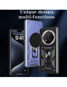 Funda Doble Capa para Huawei Honor X9C / Magic 7 Lite Oro Rosa 2