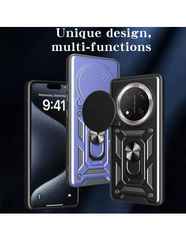 Funda Doble Capa para Huawei Honor X9C / Magic 7 Lite Oro Rosa