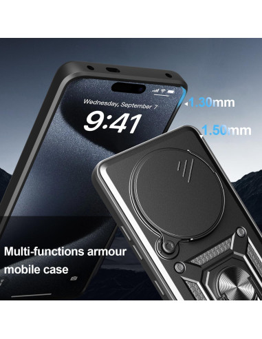 Funda Doble Capa para Huawei Honor X9C / Magic 7 Lite Oro Rosa