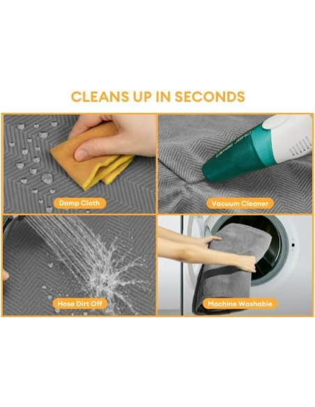 Funda de Asiento para Perros FUNNY FUZZY Gris Impermeable 135x46 cm