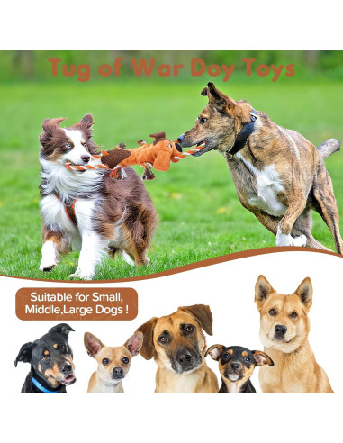 Juguete para Perros Letsmeet Squeaky Cuerda 33x19 cm