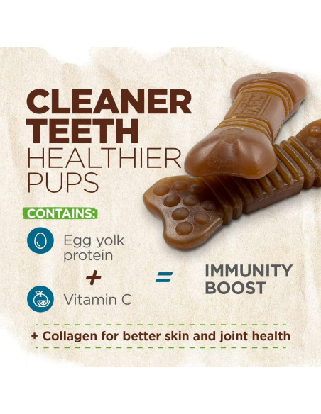 Golosinas Dentales Naturales para Perros Natural Farm Mini 66 Cuentas