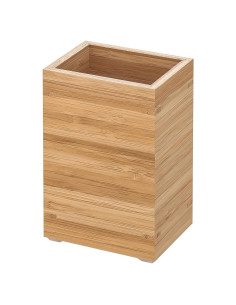 Soporte para Cepillos de Dientes IKEA DRAGAN Bambú 12x8x6 cm