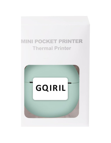 Impresora Térmica Mini GQIRIL Bluetooth Verde - Sin Tinta