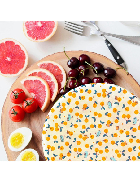 Cubiertas de Tazón Reutilizables OHIYO 30.48 cm Cera de Abeja