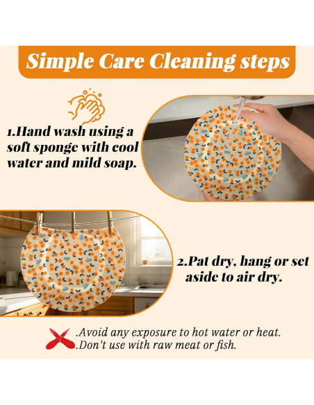 Cubiertas de Tazón Reutilizables OHIYO 30.48 cm Cera de Abeja