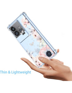 Funda Protectora Vivo IQOO 11/11S Floral Rosa Antigolpes 2