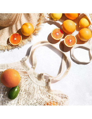 Bolsas de Malla de Algodón LZMS 3PCS Reutilizables para Verduras