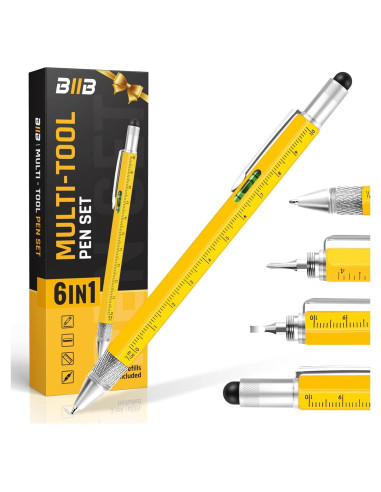 Bolígrafo Multiherramienta BIIB Amarillo 5 Piezas DIY