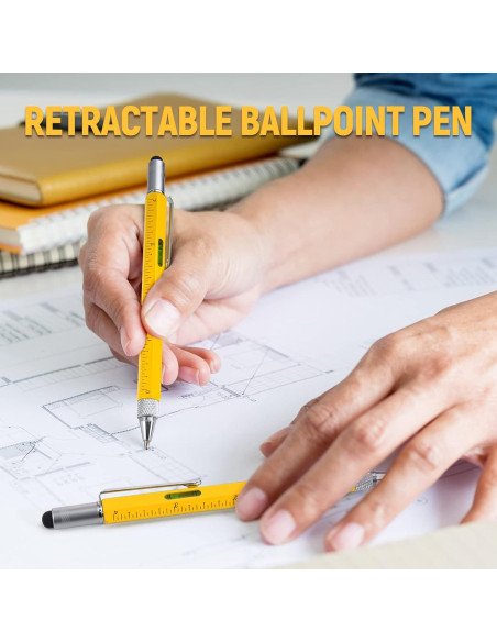 Bolígrafo Multiherramienta BIIB Amarillo 5 Piezas DIY