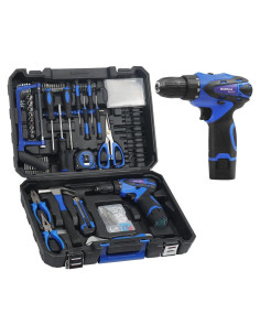 Kit de herramientas BlakHose 261 piezas con taladro 12V