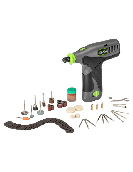Herramienta Rotativa Genesis GLRT08B-65 8V Inalámbrica con 64 Accesorios