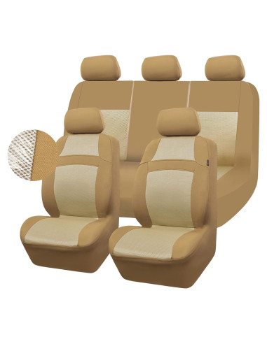 Funda de Asiento CAR PASS Beige Completo Universal 3D