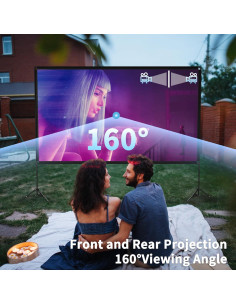 Pantalla de Proyector 100" Visulapex 4K HD Plegable Portátil 2