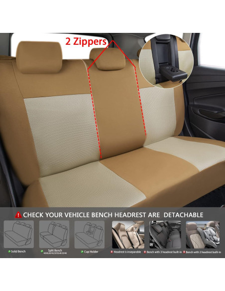 Funda de Asiento CAR PASS Beige Completo Universal 3D