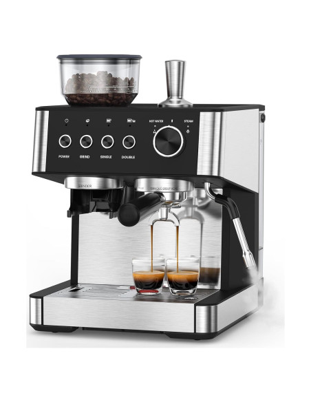 Máquina de Espresso COWSAR 20 Bar con Molinillo y Vapor
