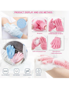 Set de Esponjas Exfoliantes de Baño BOYYJING - 5 Piezas 2