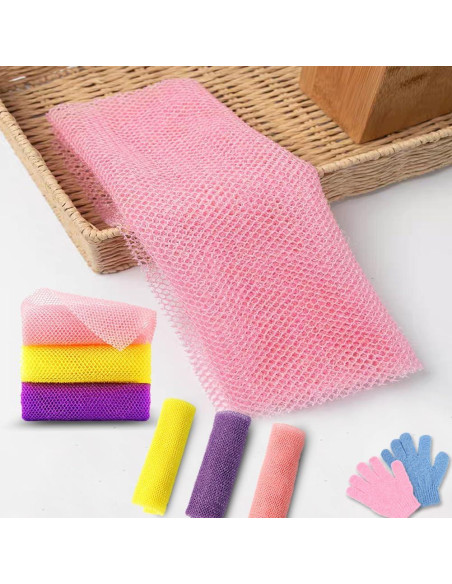 Set de Esponjas Exfoliantes de Baño BOYYJING - 5 Piezas