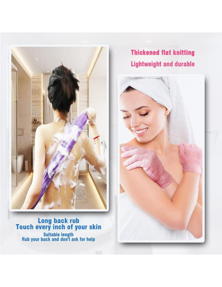 Set de Esponjas Exfoliantes de Baño BOYYJING - 5 Piezas