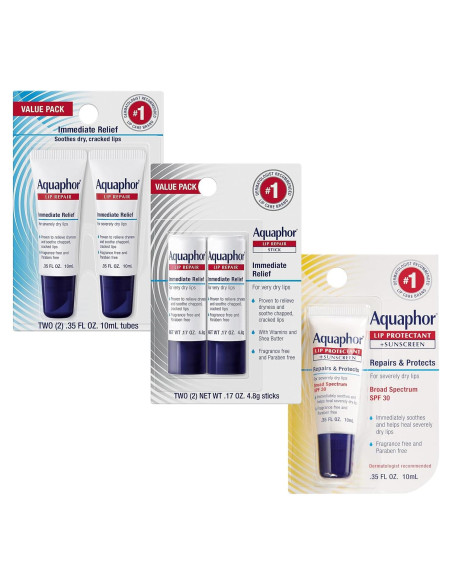 Conjunto de bálsamo labial Aquaphor Lip Repair + Protector SPF 30