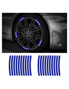 20 Calcomanías Reflectantes PACLVIO para Ruedas de Automóvil