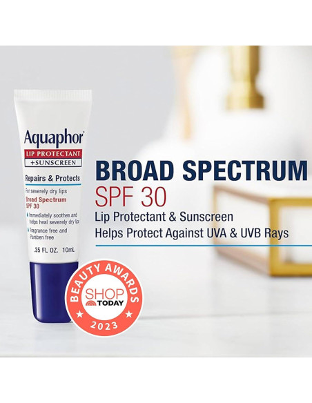 Conjunto de bálsamo labial Aquaphor Lip Repair + Protector SPF 30