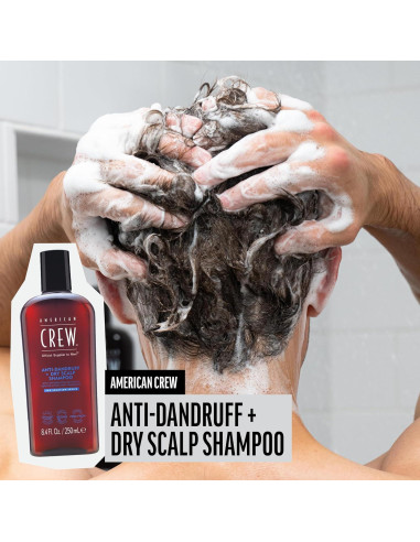 Champú Anticaspa American Crew 248 ml - Cuero Cabelludo Seco