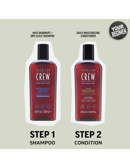 Champú Anticaspa American Crew 248 ml - Cuero Cabelludo Seco