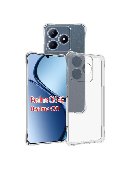 Funda TPU Transparente USTIYA para Realme C63/C61 - Protección Militar