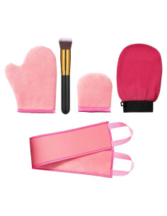 Kit de Aplicadores de Autobronceador Boao 5 Piezas Rosa