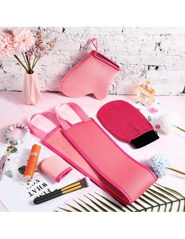 Kit de Aplicadores de Autobronceador Boao 5 Piezas Rosa