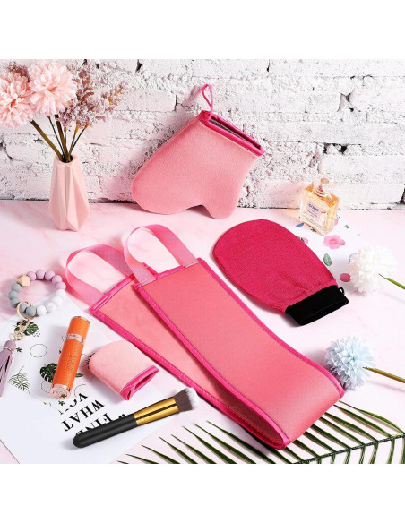 Kit de Aplicadores de Autobronceador Boao 5 Piezas Rosa