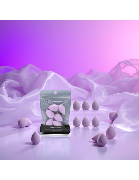 Set de 4 Esponjas de Maquillaje Mini Moradas Jinshining