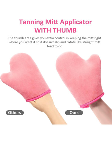 Kit de Aplicadores de Autobronceador Boao 5 Piezas Rosa