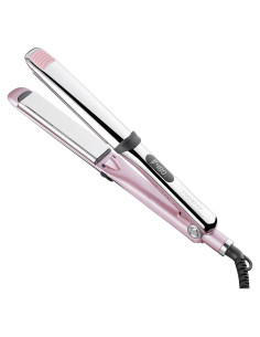 Plancha de Titanio Profesional Rozamor 2 en 1 10 Temperaturas