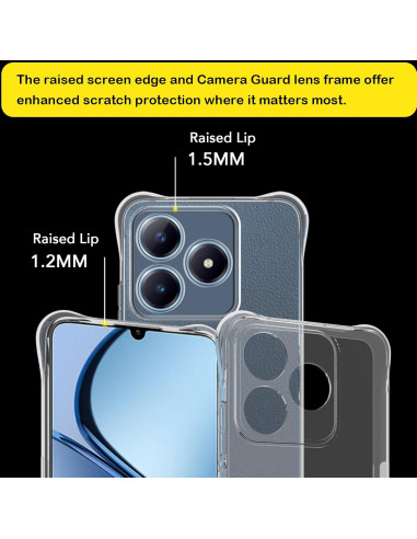 Funda TPU Transparente USTIYA para Realme C63/C61 - Protección Militar