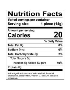 Caramelo de Labios de Cera Concord Cereza 340g 24 unidades 2