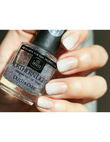 Abrigo Holográfico Plateado INM Northern Lights 15 ml Secado Rápido