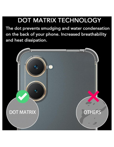 Funda TPU Transparente USTIYA para Vivo Y03 4G - Protección Militar