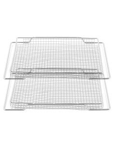 Cesta de Freidora de Aire Allstare 2 Pcs Acero Inoxidable 42x29.7 cm