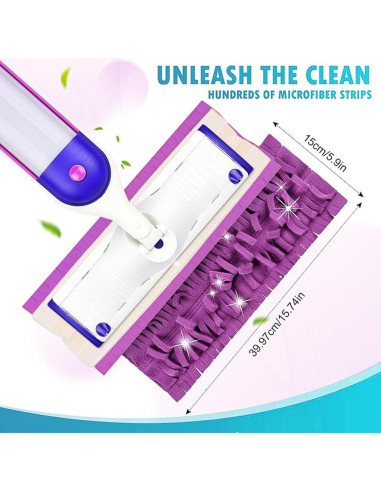 2 Almohadillas de Limpieza Reutilizables BLOCE para Swiffer