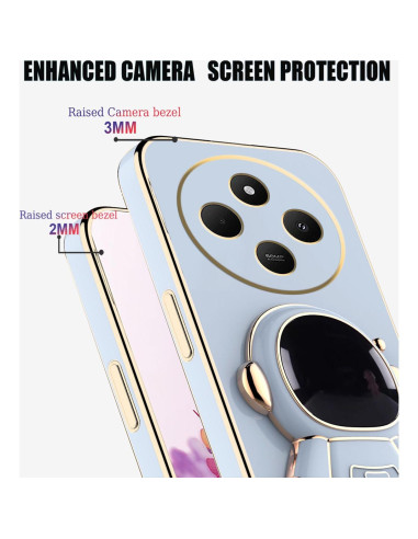 Funda para Vivo X200 con Soporte Oculto Astronauta Azul